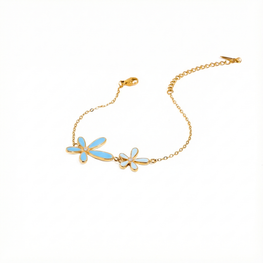 PULSERA BLUE FLOWER