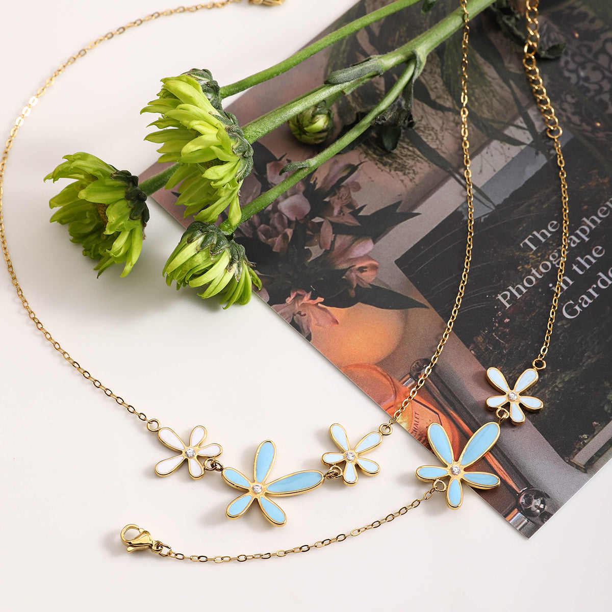 PULSERA BLUE FLOWER