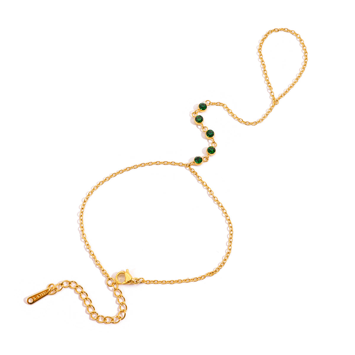 PULSERA GREEN RUBY