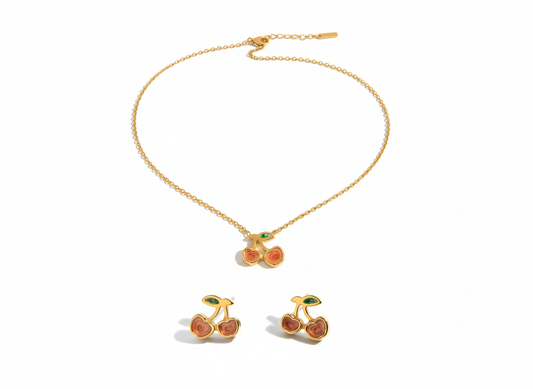 COLGANTE & PENDIENTES CHERRY