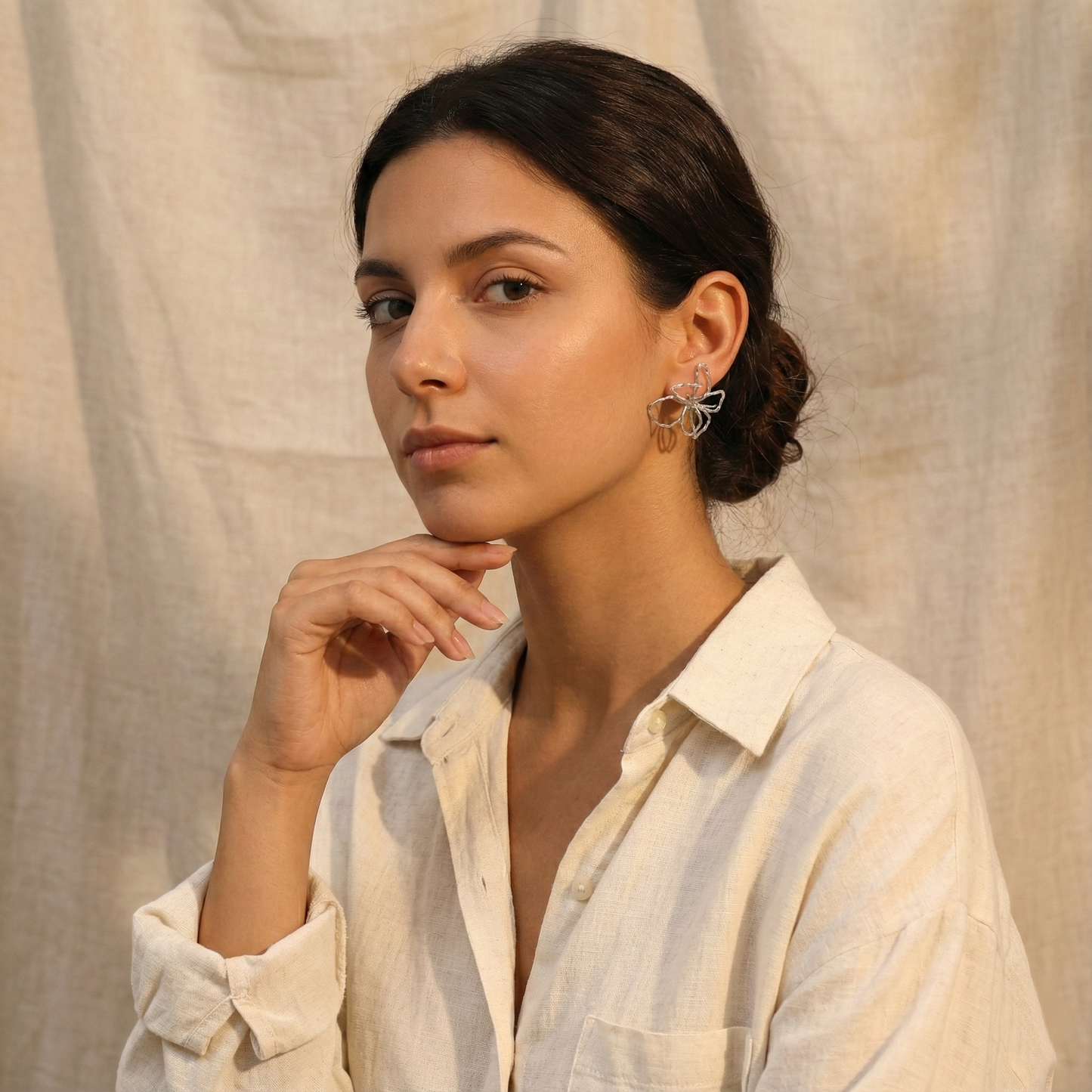 PENDIENTES FLOWER THREAD