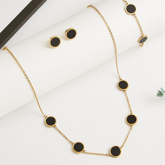 COLGANTE, PENDIENTES & PULSERA ESFEBLACK