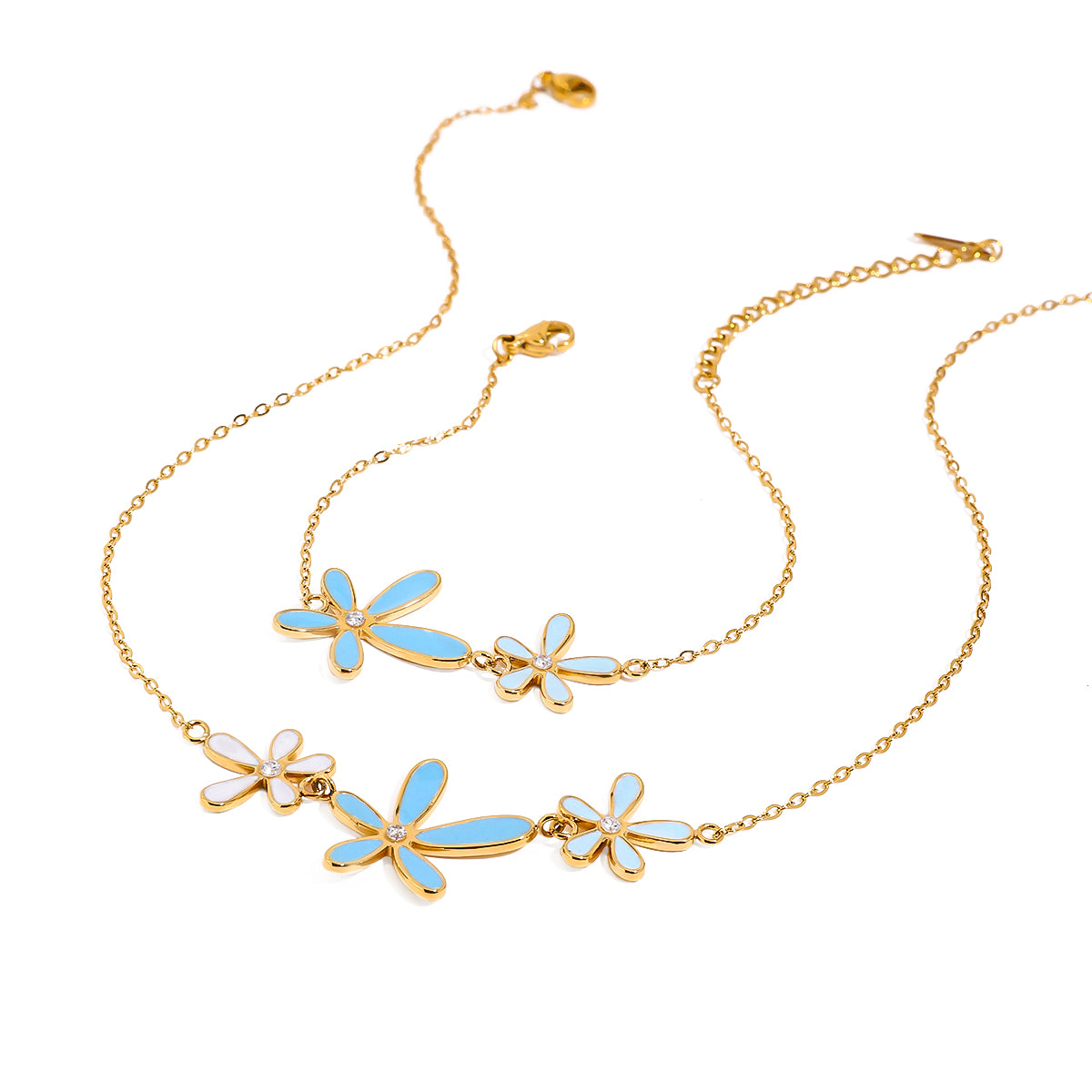 PULSERA BLUE FLOWER