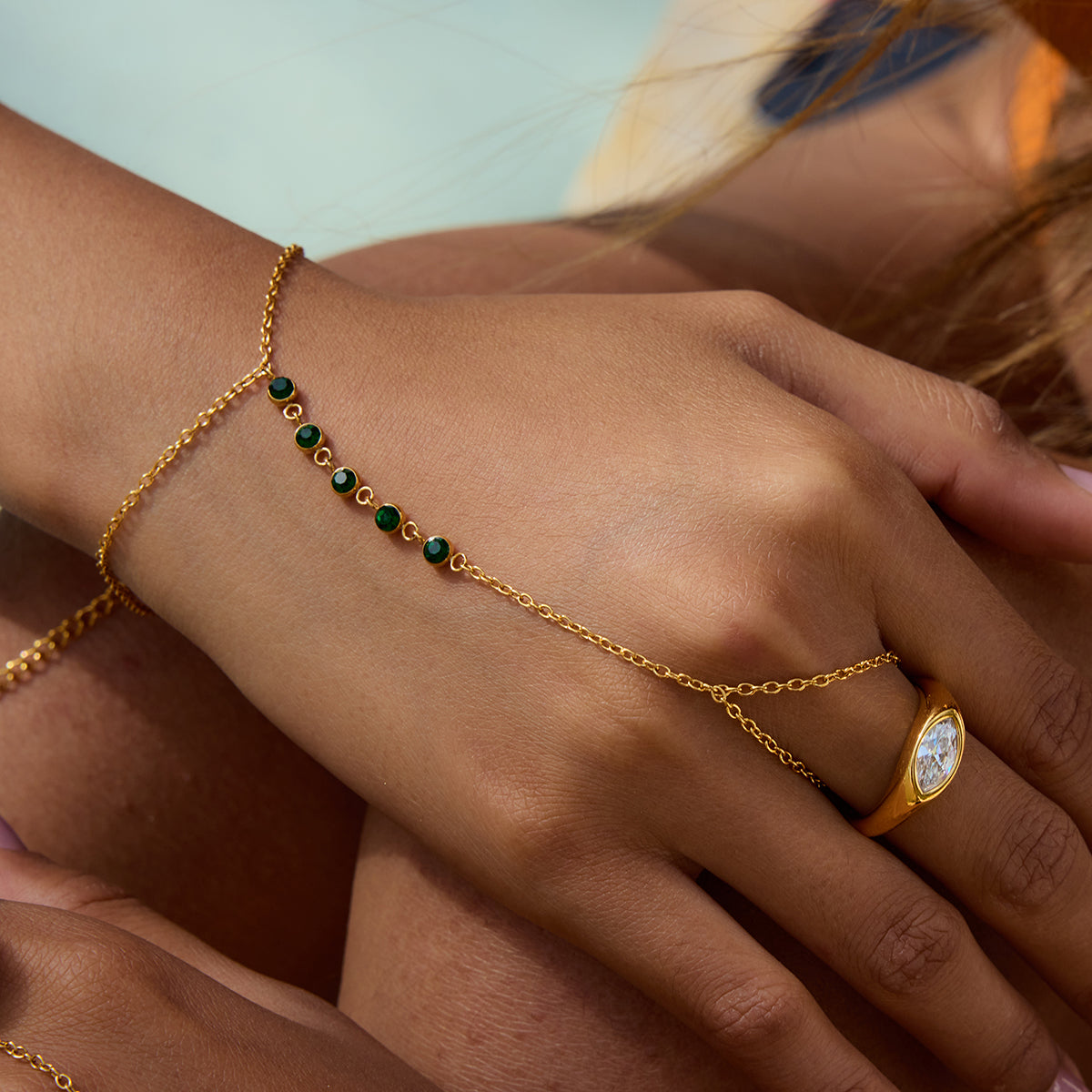 PULSERA GREEN RUBY
