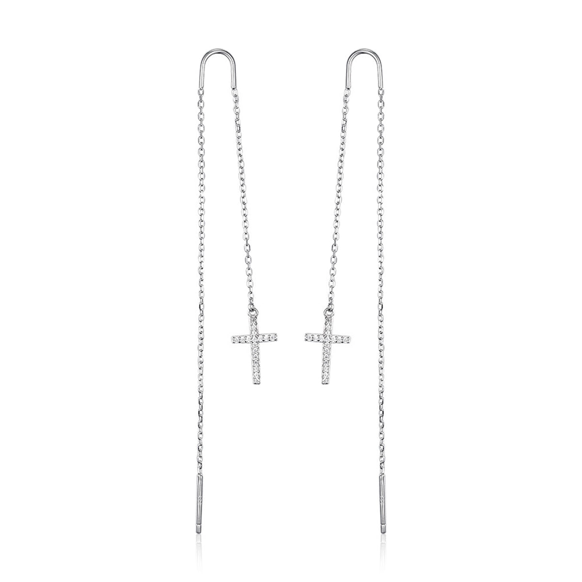 PENDIENTES CADENA CRUZ